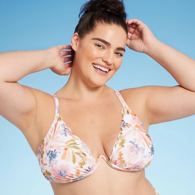 Women's Ruffle Underwire Bikini Top - Shade & Shoreâ„¢ Multi - Image 2