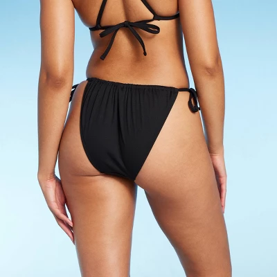 Women's Ribbed High Leg Side-Tie Bikini Bottom - Shade & Shoreâ„¢