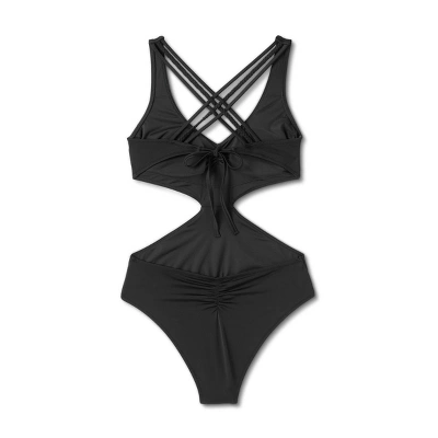 Women's Braided Strap Detail Monokini One Piece Swimsuit - Shade & Shoreâ„¢ - Image 5