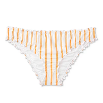 Women's Ruffle Cheeky Bikini Bottom - Shade & Shoreâ„¢ Orange - Image 5