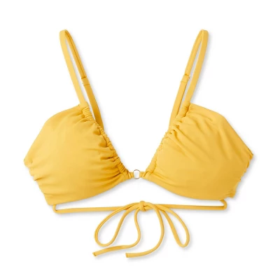 Women's Strappy Ring Detail Bikini Top - Shade & Shoreâ„¢ Yellow - Image 5