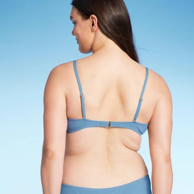 Women's Shirred Ribbed Bralette Bikini Top - Shade & Shoreâ„¢ - Image 4