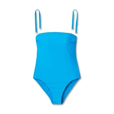 Women's Bandeau One Piece Swimsuit - Shade & Shoreâ„¢ Blue - Image 2