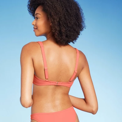 Women's Shirred Cup Continuous Underwire Bikini Top - Shade & Shoreâ„¢ Pink