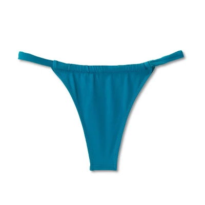 Women's Tunneled Ultra High Leg Bikini Bottom - Shade & Shoreâ„¢ Teal Blue - Image 5