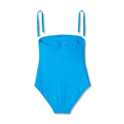 Women's Bandeau One Piece Swimsuit - Shade & Shoreâ„¢ Blue - Image 4