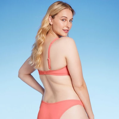 Women's Shirred Cup Continuous Underwire Bikini Top - Shade & Shoreâ„¢ Pink - Image 4