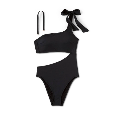 Women's One Shoulder Bow Cut Out One Piece Swimsuit - Shade & Shoreâ„¢ - Image 5
