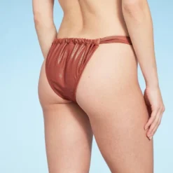 Women's High Leg Extra Cheeky Bikini Bottom - Shade & Shoreâ„¢ Brown Shine