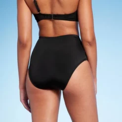 Women's High Waist Twist-Front Bikini Bottom - Shade & Shore™ Black