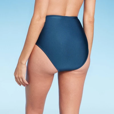 Women's High Waist Shirred Front Bikini Bottom - Shade & Shoreâ„¢ - Image 4
