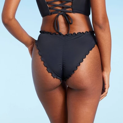 Women's Side-Tie High Leg Extra Cheeky Bikini Bottom - Shade & Shoreâ„¢ Gray