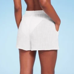 Women's Pull-On Cover Up Shorts - Shade & Shoreâ„¢ Off-White