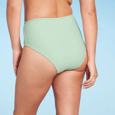 Women's High Waist Cheeky Bikini Bottom - Shade & Shoreâ„¢ Light Green - Image 4