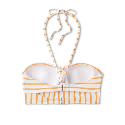 Women's Lightly Lined Tunneled Front Keyhole Bikini Top - Shade & Shoreâ„¢ Orange - Image 6