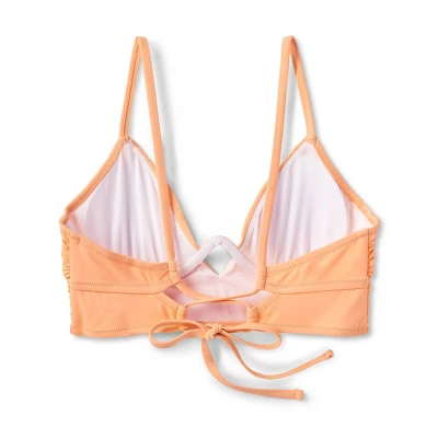 Women's Shirred Keyhole Underwire Bikini Top - Shade & Shoreâ„¢ Peach - Image 6