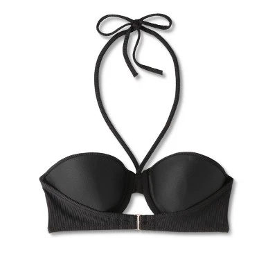 Women's Lightly Lined Ribbed Halter Bikini Top - Shade & Shoreâ„¢ - Image 6