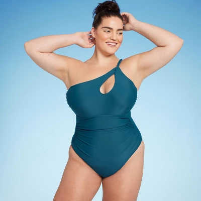 Women's One Shoulder Twist One Piece Swimsuit - Shade & Shoreâ„¢ - Image 7